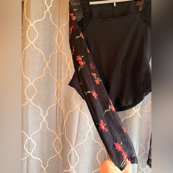 Free people lace long sleeve top - Picture 3 of 8